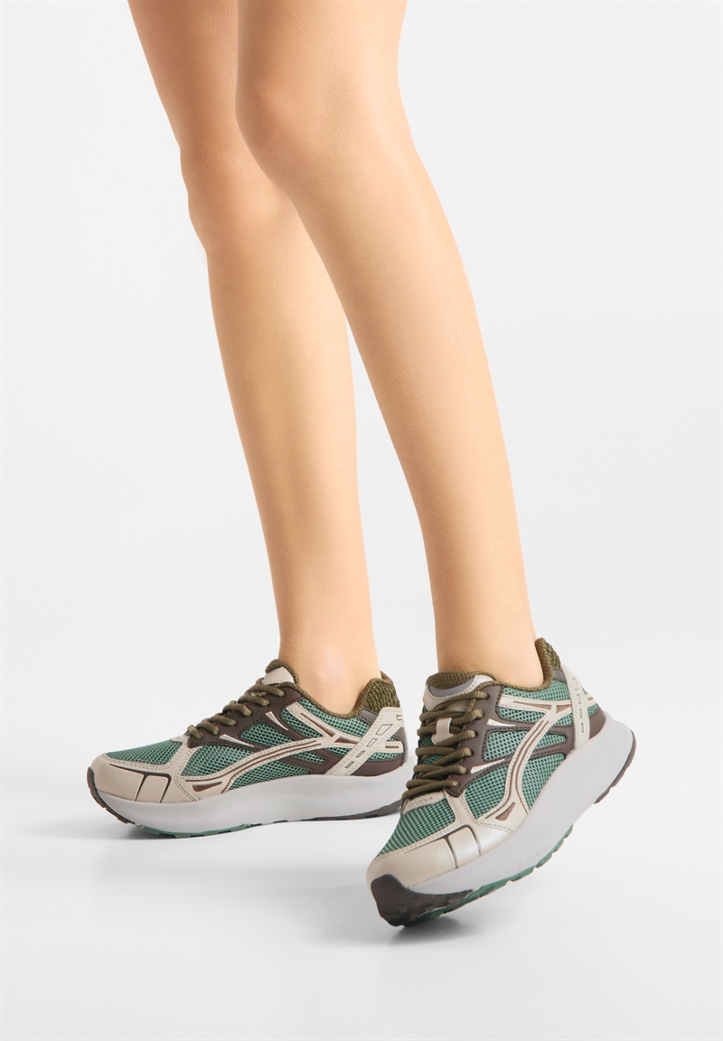 Woden Sneakers Freja Runner - Swamp Multi